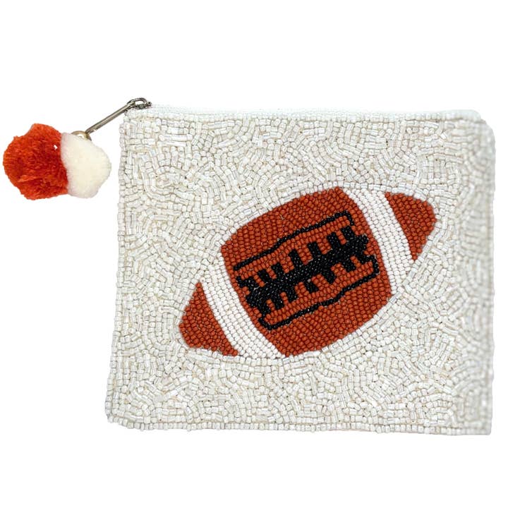 POCHETTA PORTAMONETE CON PERLINE A FORMA DI PALLONE DA CALCIO per la vendita all'ingrosso da parte di Pizzazz, Inc.