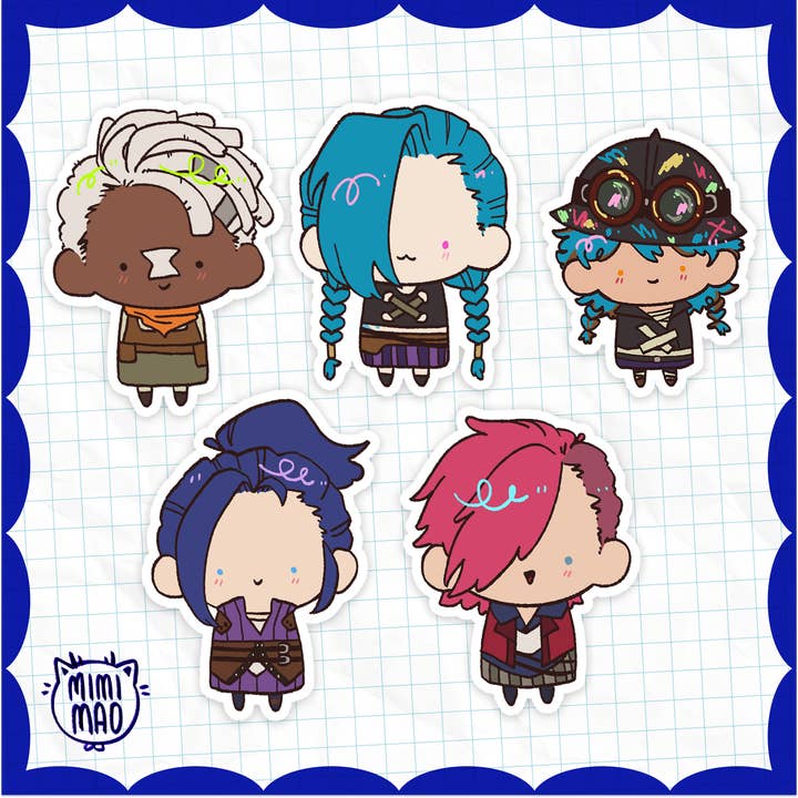 mimimao - Wholesale Phone & Laptop Stickers - Arcane / League of Legends Chibi Stickers