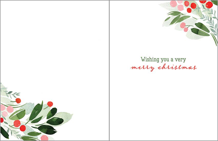 GINA B DESIGNS - Venta al por mayor Tarjetas de Navidad - Tarjeta de Navidad - Botánica Navideña1