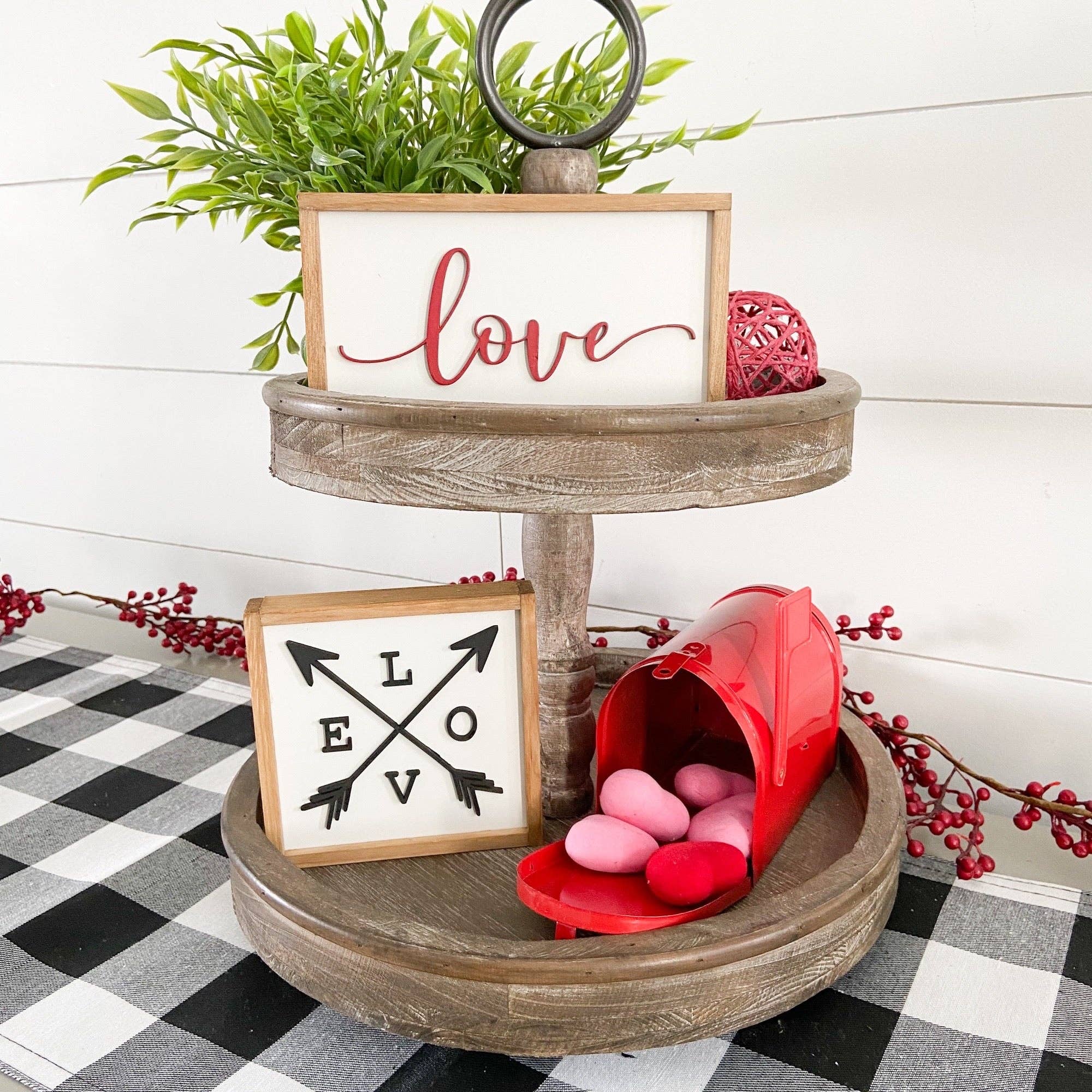 Nail and Hook Laser Cut Home Decor - Wholesale Sign - Valentine's Mini Signs | Tier Tray Decor13