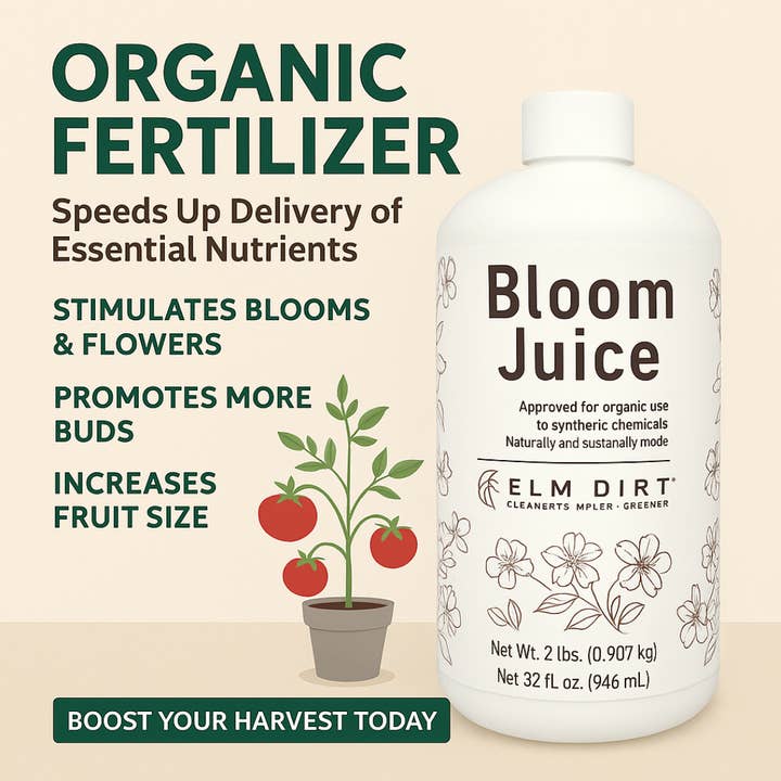 Bloom Juice (32 oz)-Organic Liquid Fertilizer Concentrate for wholesale by Elm Dirt