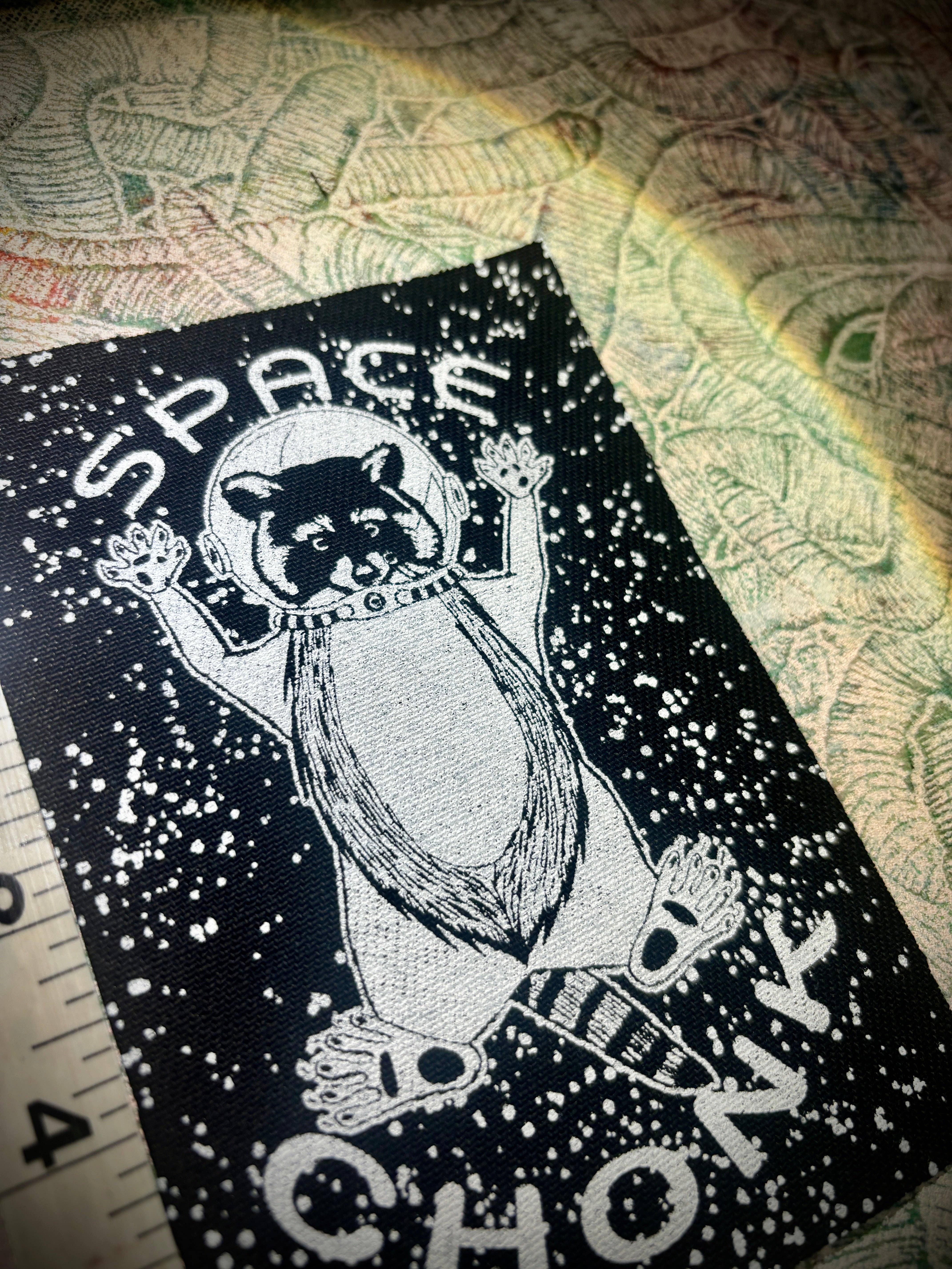 Three Raccoons - Wholesale Patch - Space Chonk, Raccoon space traveler patch.2