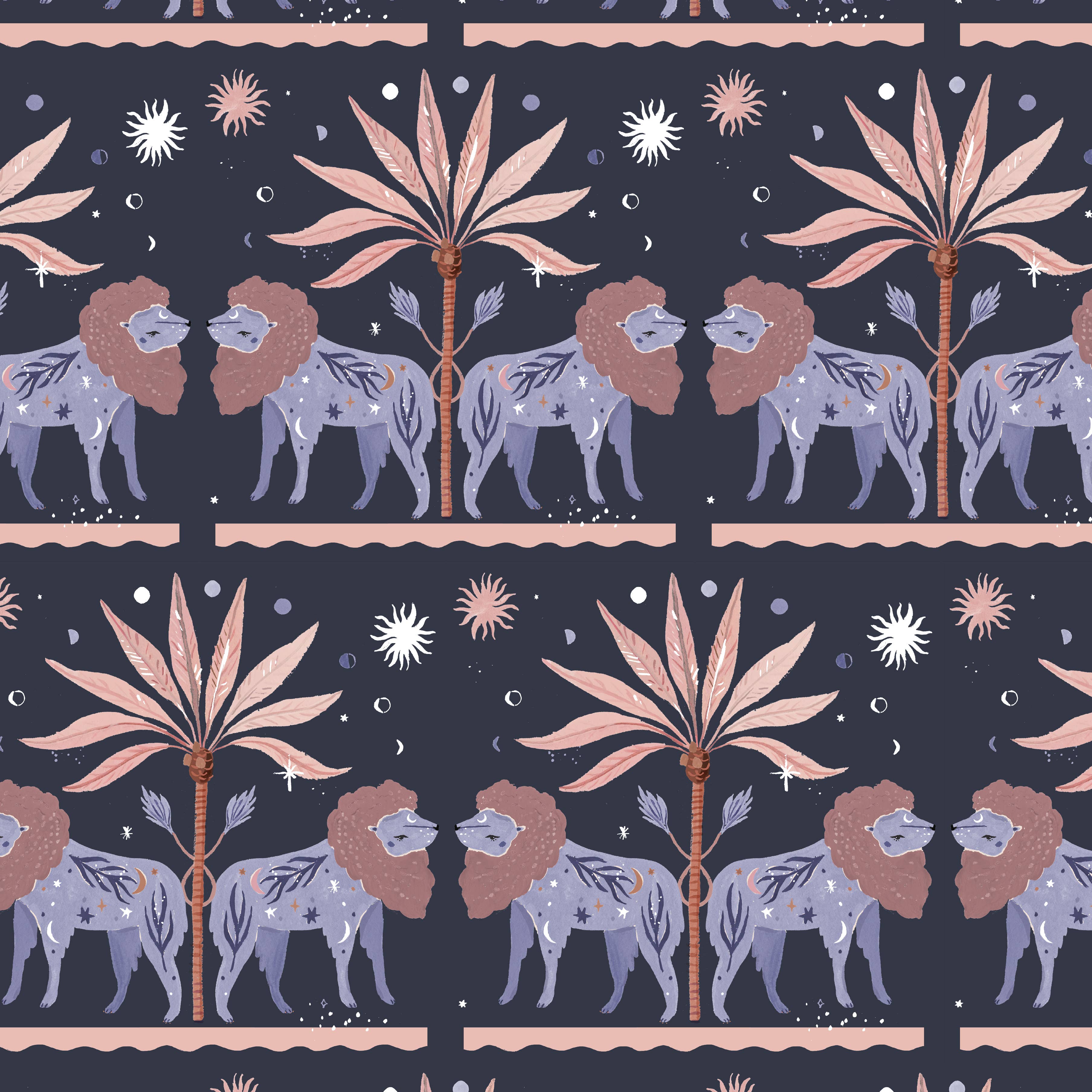 Sister Paper Co. - Vente Feuille de papier cadeau - Emballage cadeau Lion | Papier cadeau | Feuilles d'emballage cadeau | Zodiac5