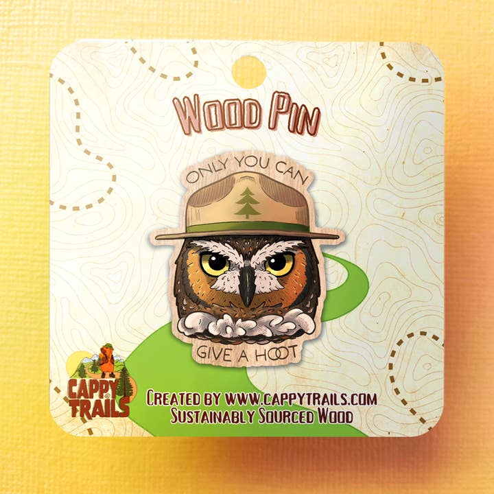 Dar um alfinete de coruja por atacado de Cappy Trails