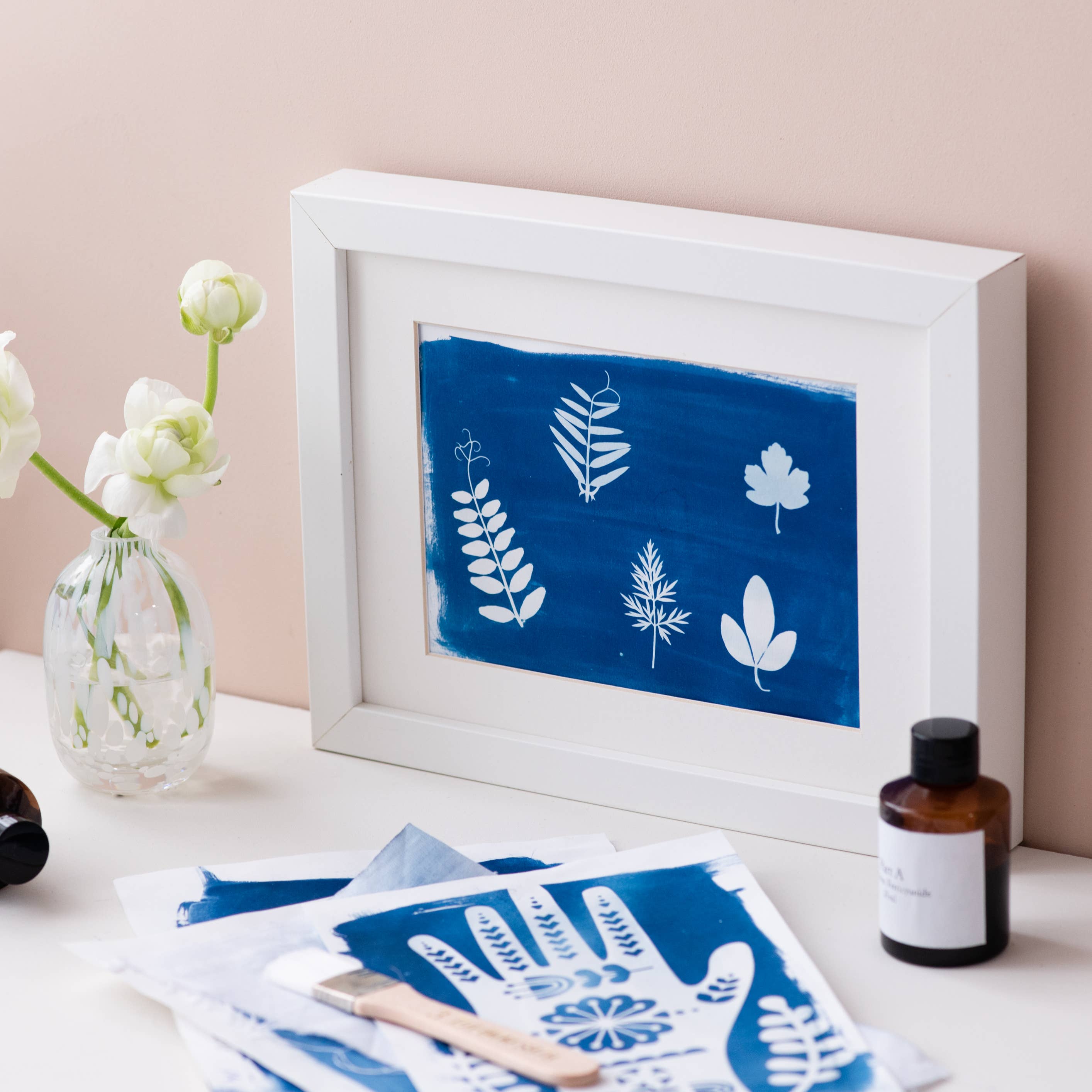 My Papercut Forest – wholesale DIY craft kit – Cyanotype sun printing DIY craft kit, solar printing art kit5