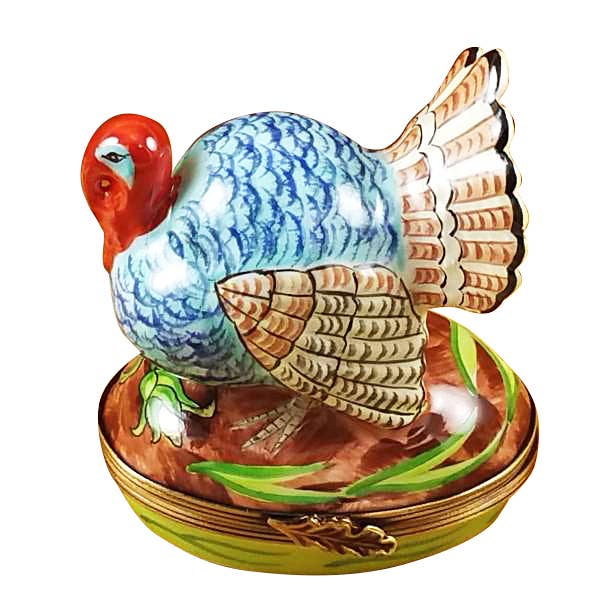 Blue Turkey w/Cornstalk for wholesale by Rochard