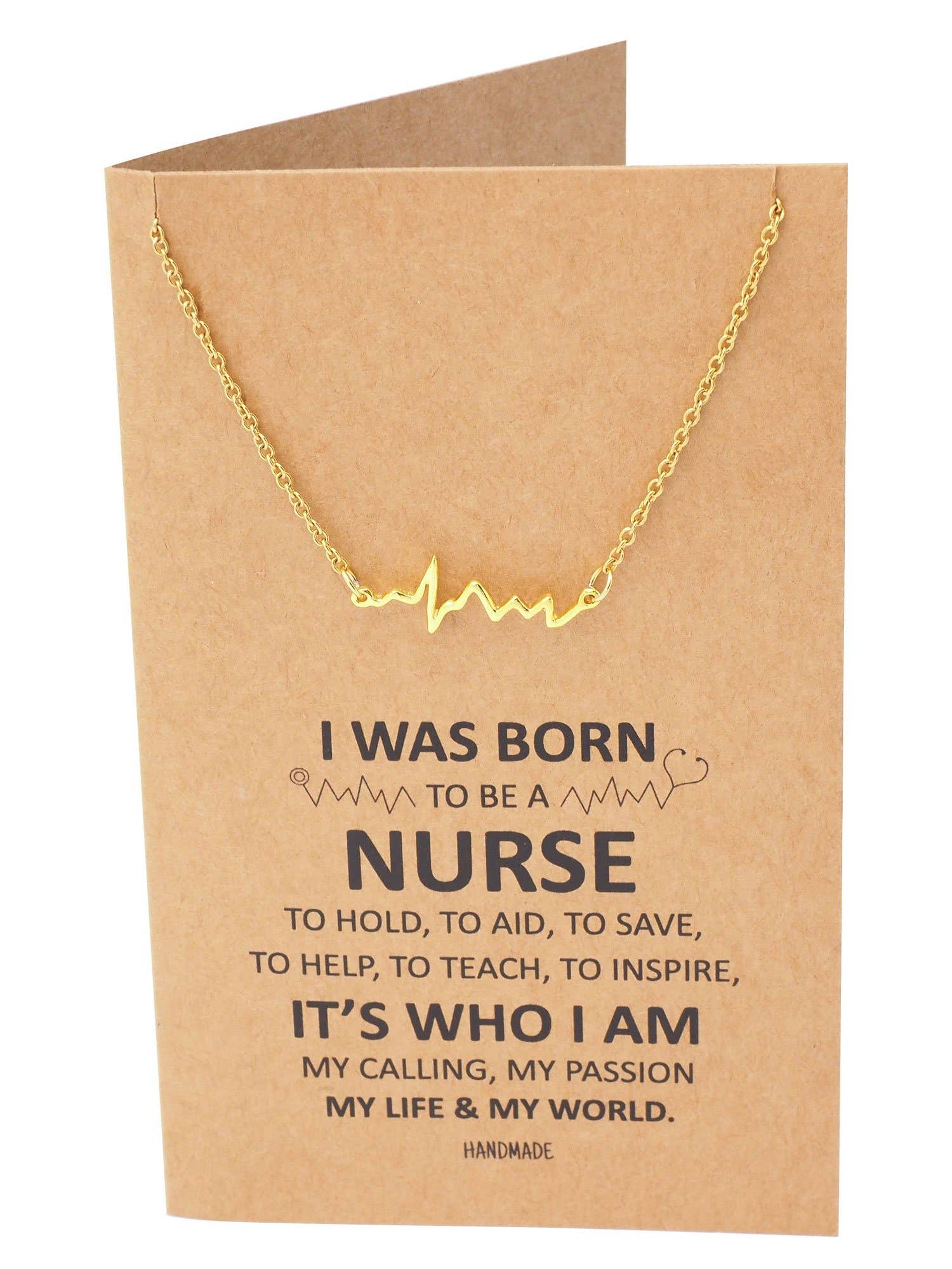 Quan Jewelry - Wholesale Pendant/Charm Necklace - Macaria Electrocardiogram Heartbeat Necklace, Nurse Gifts10