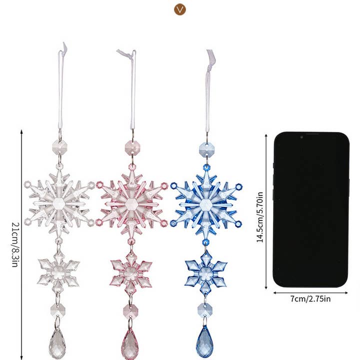 NINEXIS - Wholesale Ornament - CWMM10181_CLEAR SNOWFLAKE AND COLORFUL ICICLE ORNAMENTS3