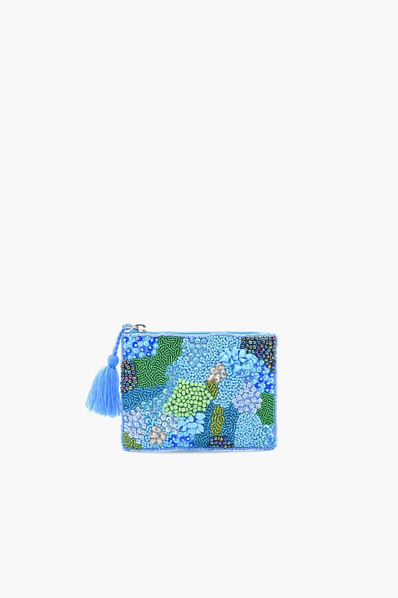 America & Beyond - Vente Pochette – femme - Mini Pochette Glam Blue Lagoon