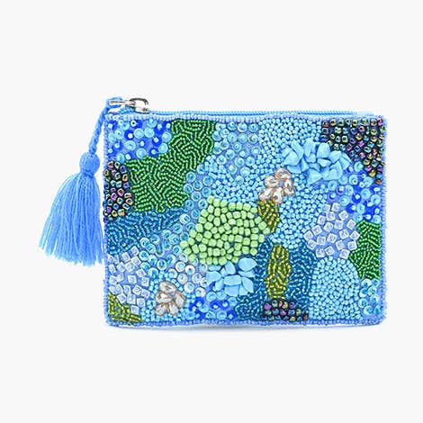 America & Beyond - Vente Pochette – femme - Mini Pochette Glam Blue Lagoon0