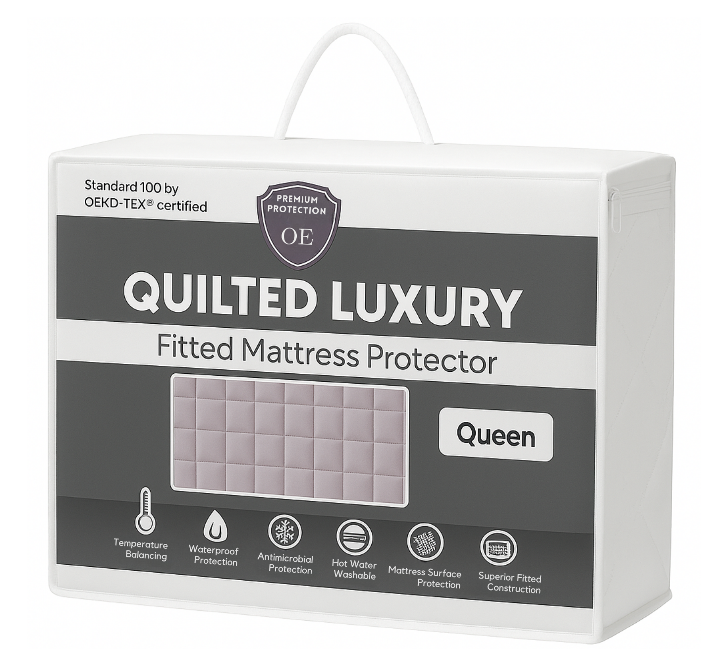 Orimono Elegance - Wholesale Mattress Pad/Protector - Quilted Waterproof Mattress Protector – Luxe, Breathable, 8