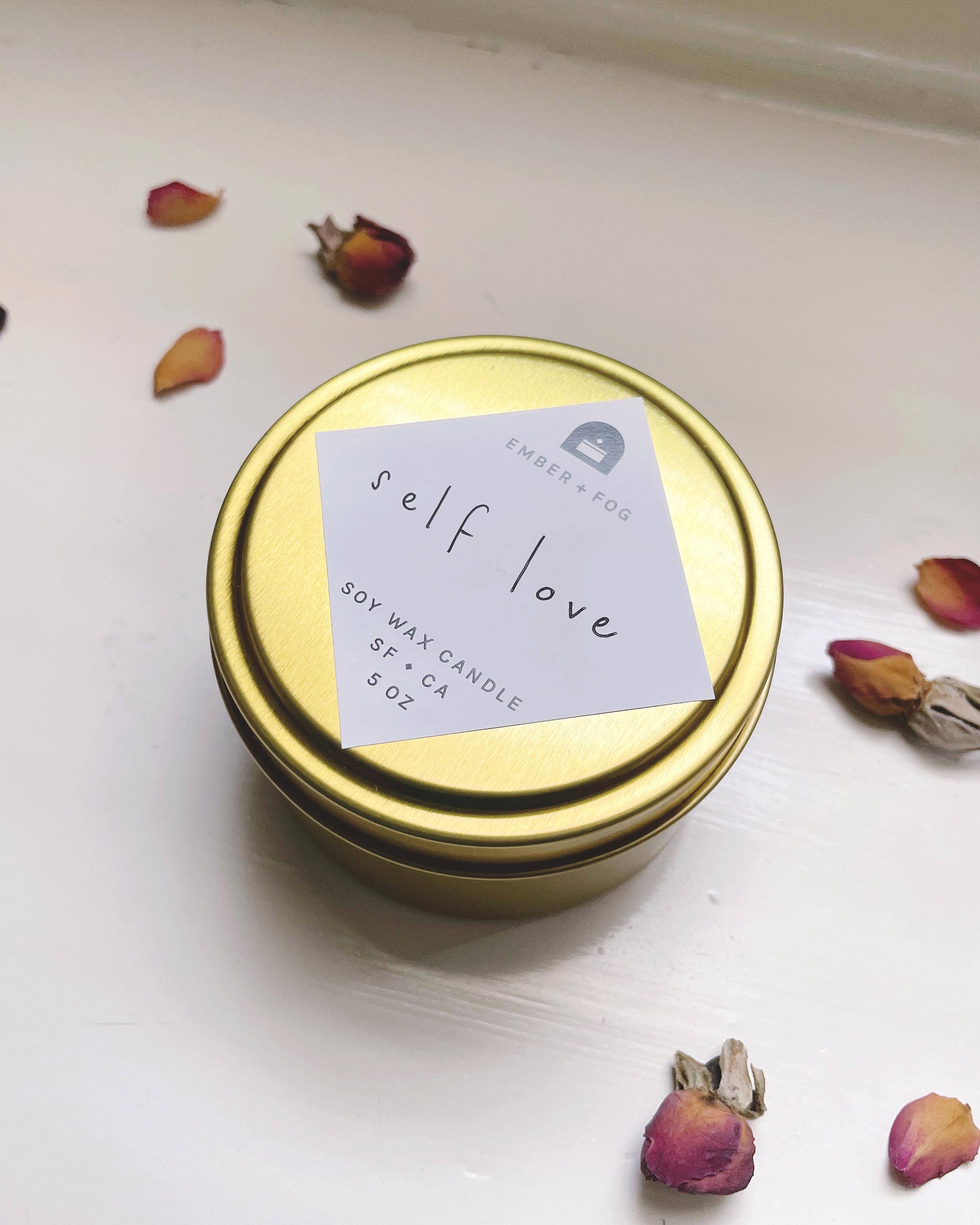 Ember + Fog - Wholesale Travel Candles - Self Love - 5 oz Soy Candle (Pack of 3)1