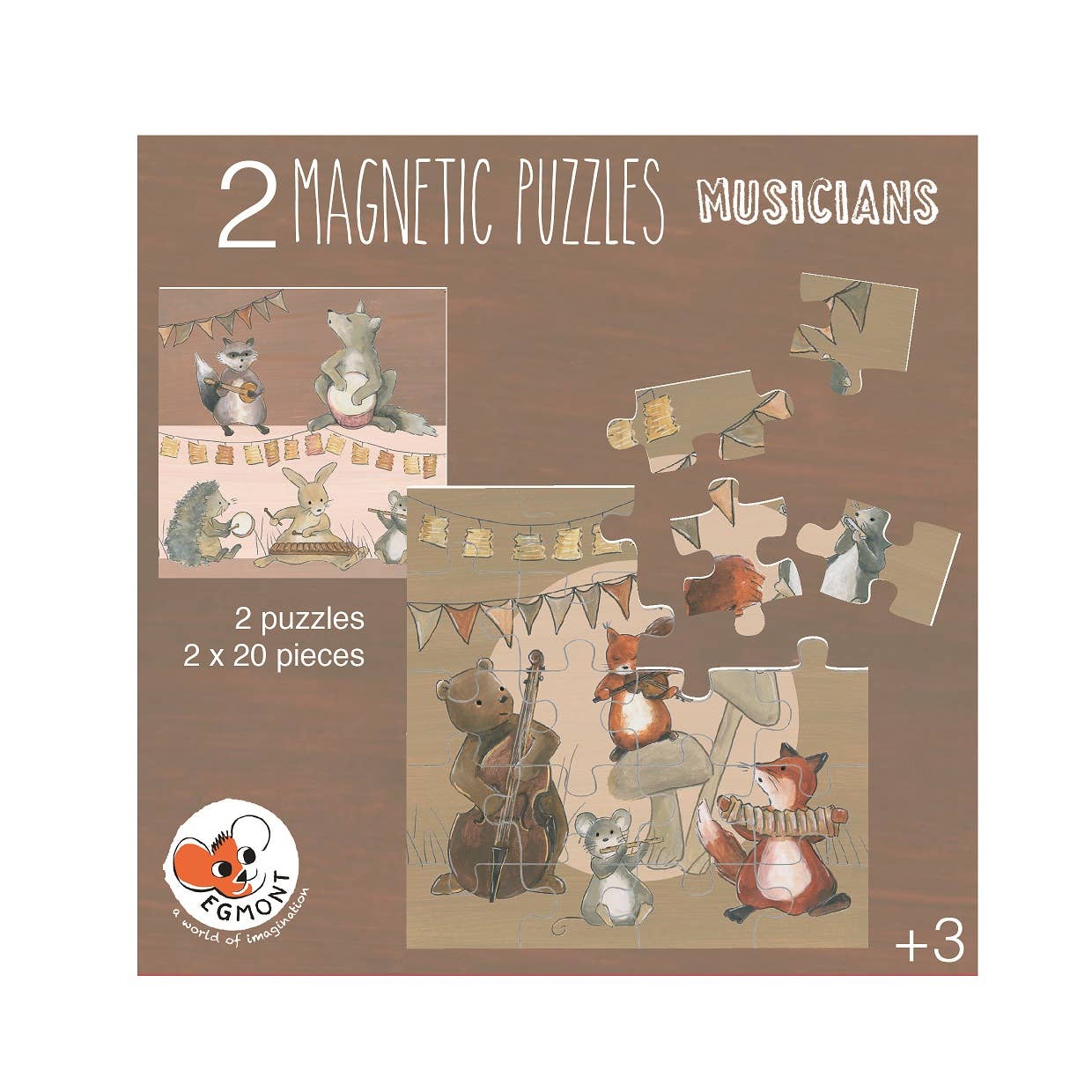 Egmont - Wholesale Puzzle - Kids - Magnetic Puzzle - Musicians2