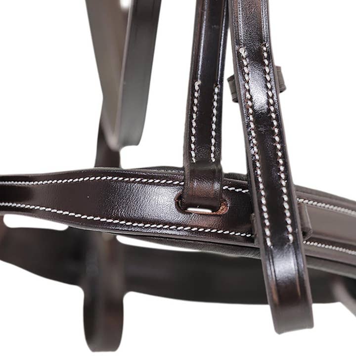 Grewal Equestrian - Wholesale Horseback Riding Gear - Marco Simone Italian Monocrown Bridle with Removeable Flash