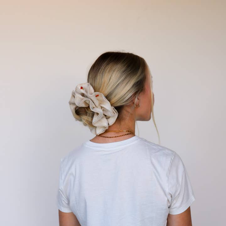 KAXI - Wholesale Scrunchie - Women's - CREAM FARMERS MARKET CORSET SCRUNCHIE5