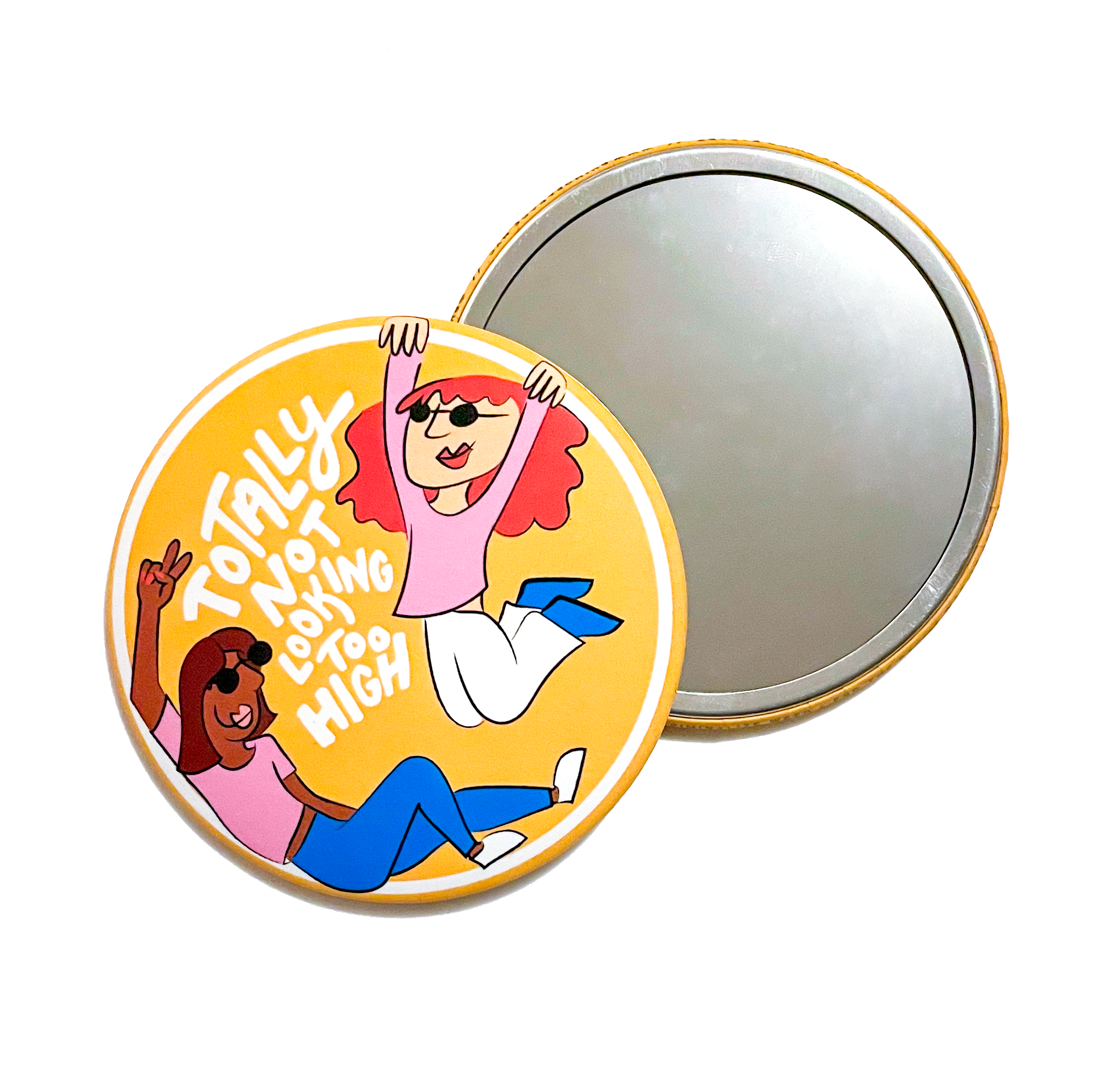 Rhino Parade - Wholesale Compact Mirror - Not Too High Pocket Mirror0