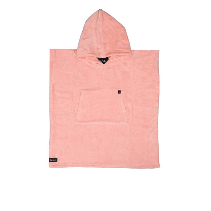 Ericeira Terry Coral Poncho Kids for wholesale by Futah