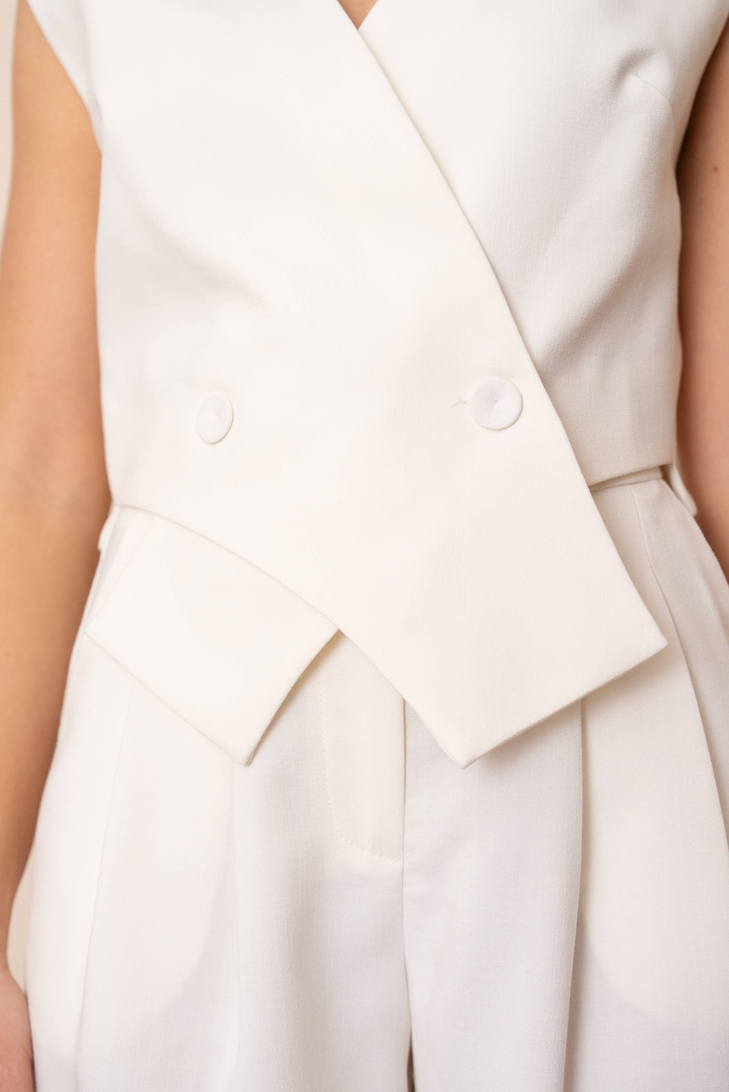 LULUMARY - Vendita all'ingrosso Gilè elegante - Donna - Gilet smanicato doppiopetto GL0037