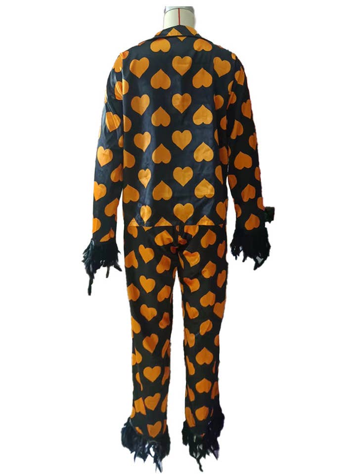 AZSHOP Trading LLC – Engroshandel Pyjamasæt - Dame – Hjerteprint pyjamassæt med fjerkant #21