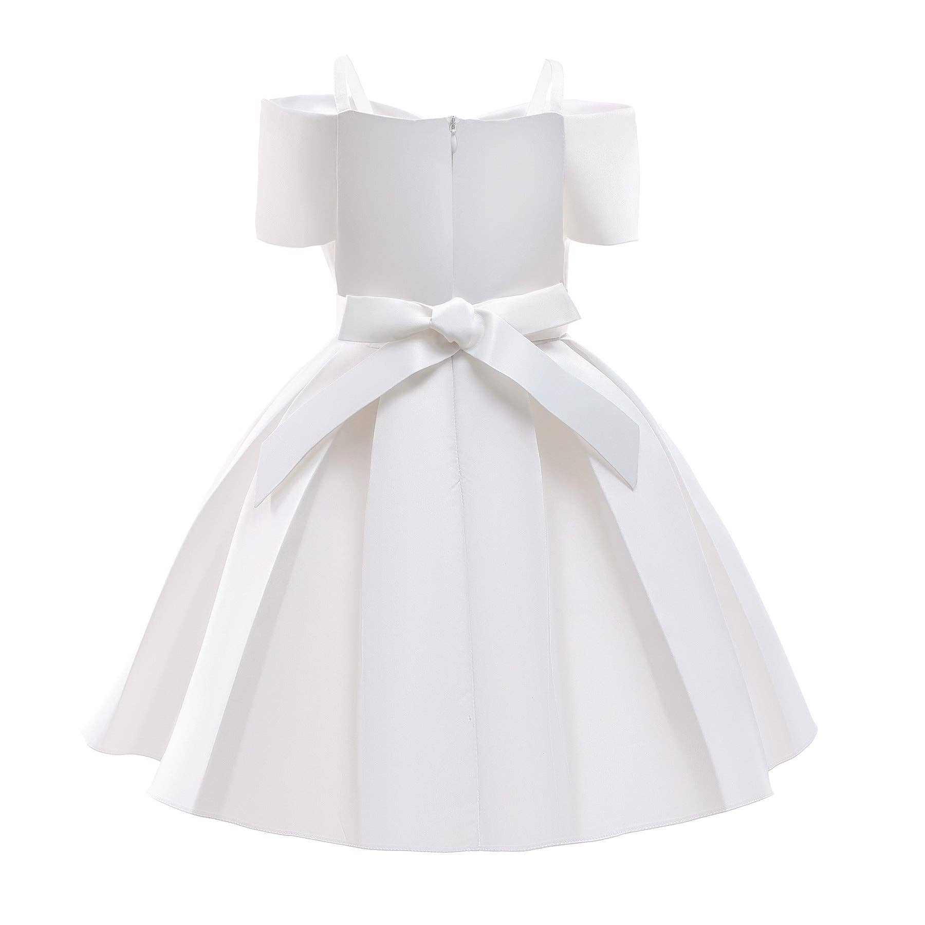 MyKids-USA® - Wholesale Dress - Kids - Baby Girl Solid Color Sling Princess Fashion Dress Children’s Formal Dress1