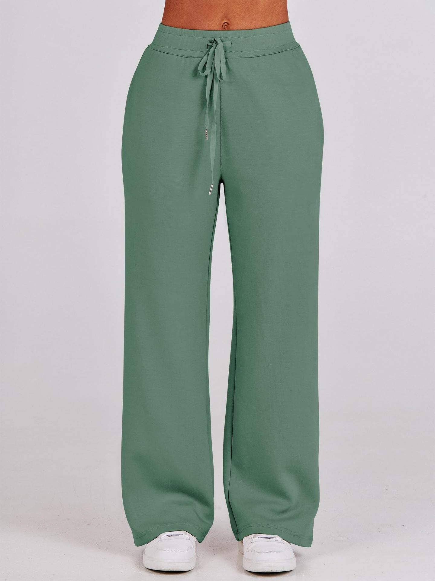 Queen Fashion - Wholesale Top & Skirt Set - Women's - long sleeved sweater wide leg pants two piece set4