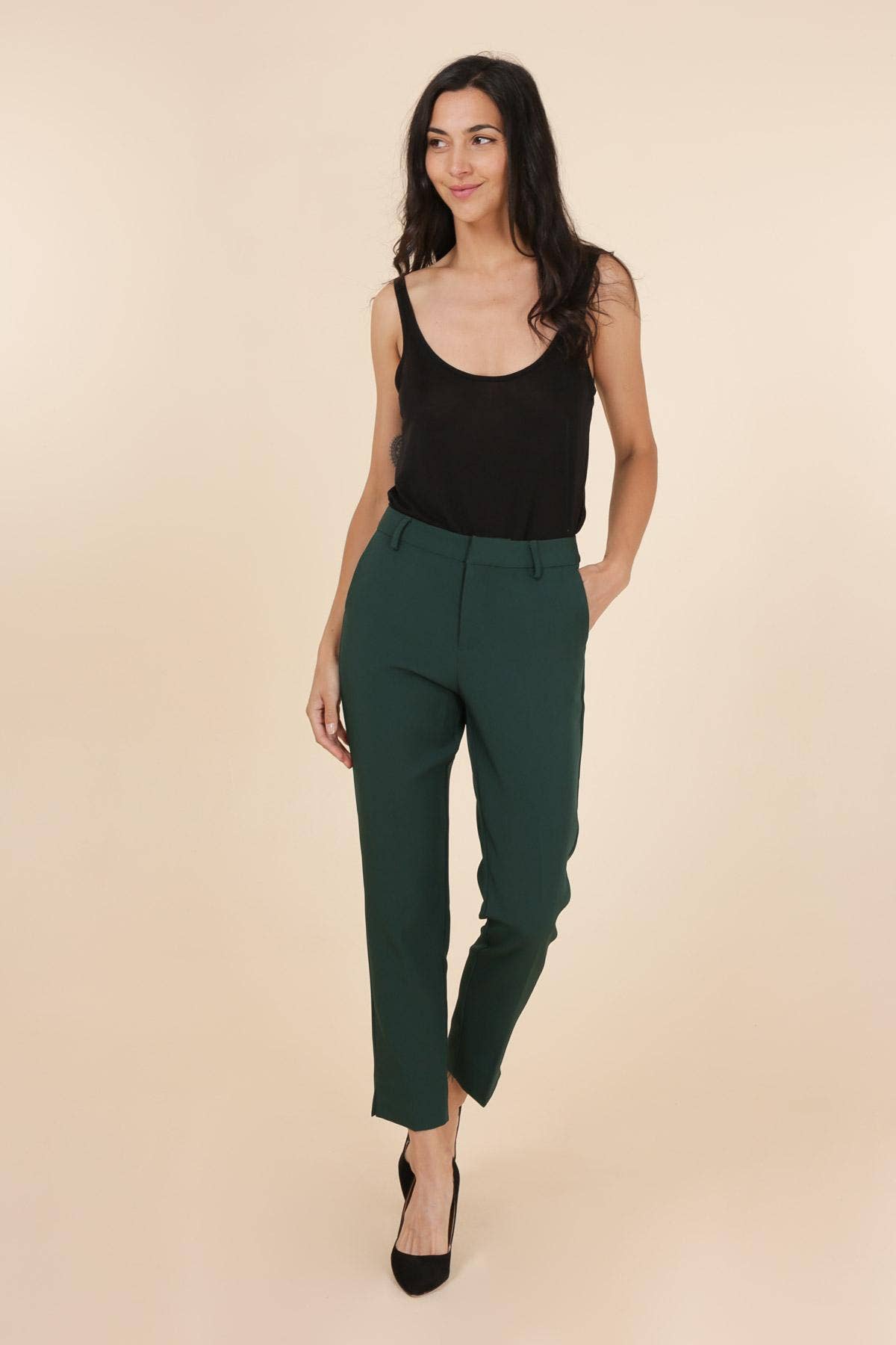 Attentif Paris - Venta al por mayor Pantalones - Mujer - Pantalones pitillo de talle alto [Signature]24