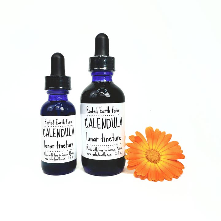 Rooted Earth Farm + Apothecary - Wholesale Tincture - Calendula Tincture - 2 Size Options