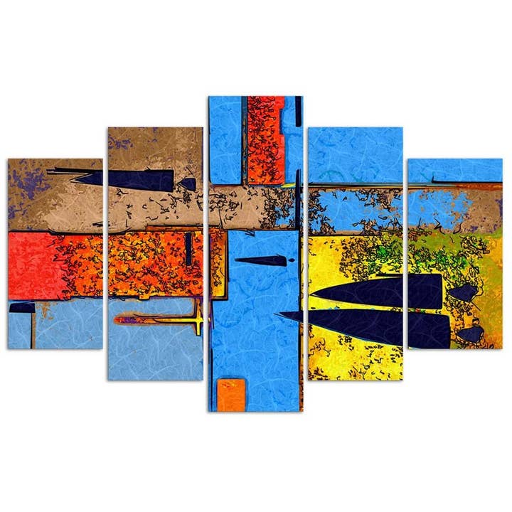 5 stuk pervers landschap decoratief paneel voor wholesale door Motivartdesign