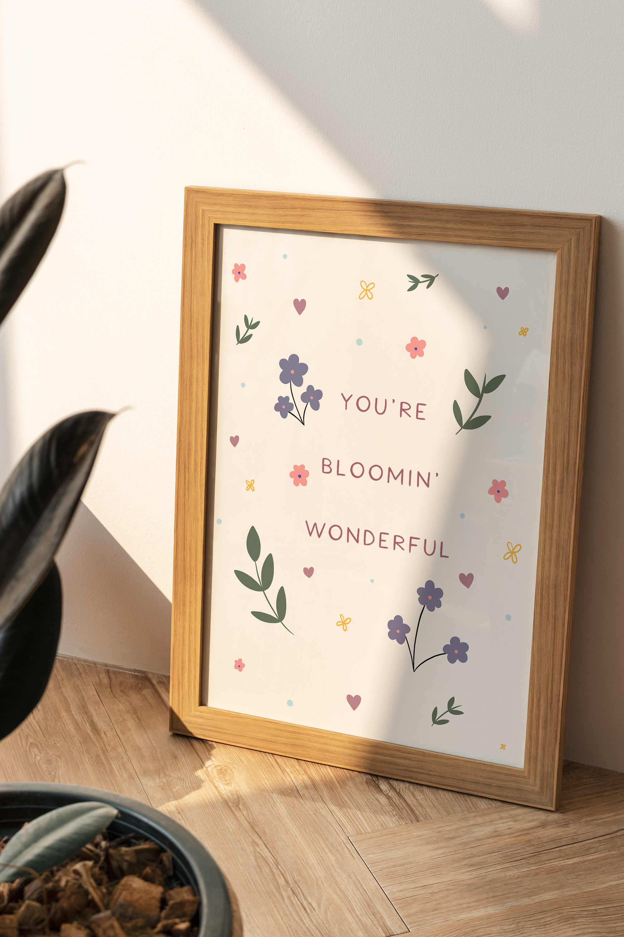 Purcell-Green Studios – wholesale Art print – You're Bloomin' Wonderful2