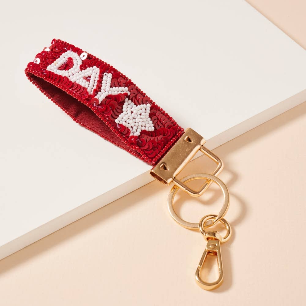 Frem - Wholesale Keychain - Women's - Game Day Seed Beaded Key Chains5