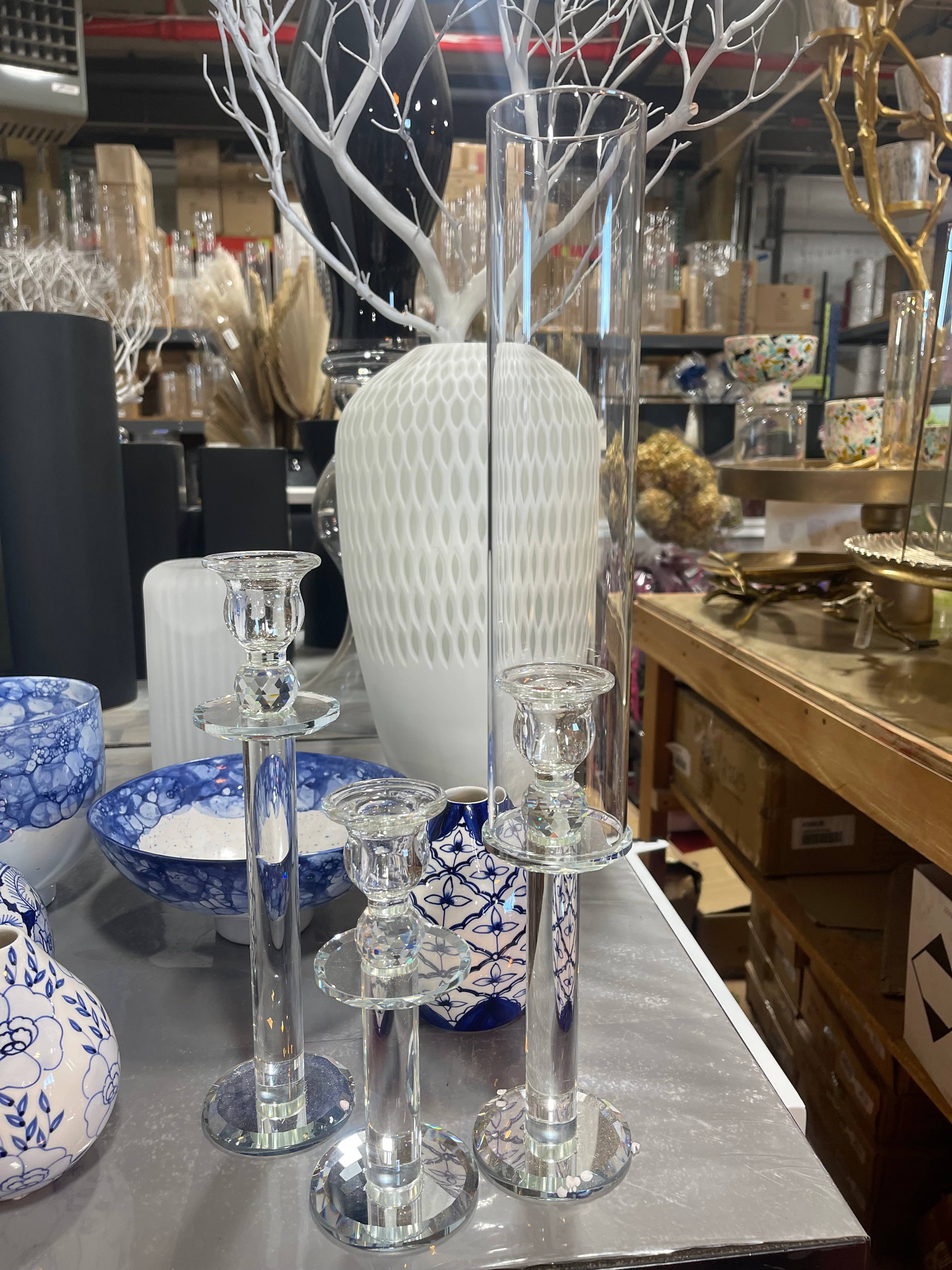 Sweet Home Deco – wholesale Candle holder – Glass Candleholders, Candlesticks, for Wedding/Event, Clear5