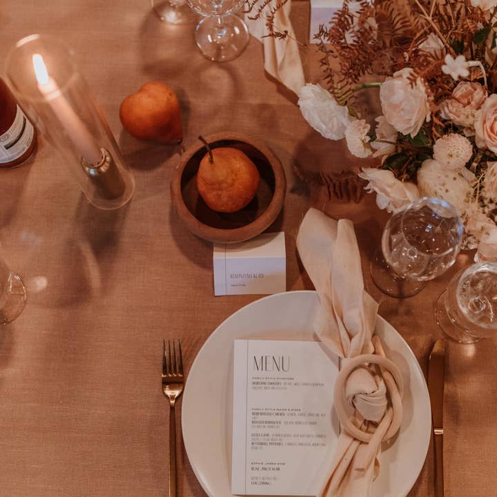 Serviettenring aus Holz mit Knoten, 4er-Set für den Großhandel von Katie Gong