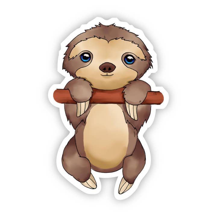 Baby Sloth Sticker for wholesale by Big Moods