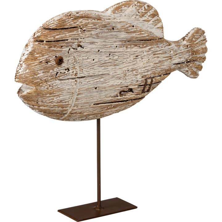 Rustic Fish Sitter for wholesale by Primitives by Kathy
