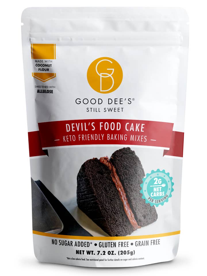 Devil's Food Keto Cake Mix - Gluten Free and No Added Sugar for wholesale by Good Dee's