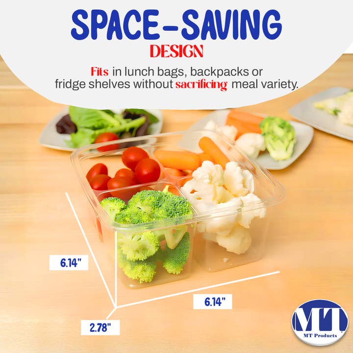 MT Products - Wholesale Food Storage Container - MT Products Plastic Bento Box Meal Prep Container2