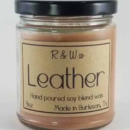 R&W Company LLC - Wholesale Jar/Filled Candle - Leather Candles
