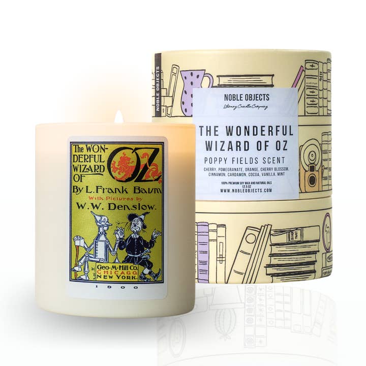 "The Wonderful Wizard Of Oz" Scented Book Candle for wholesale by Noble Objects