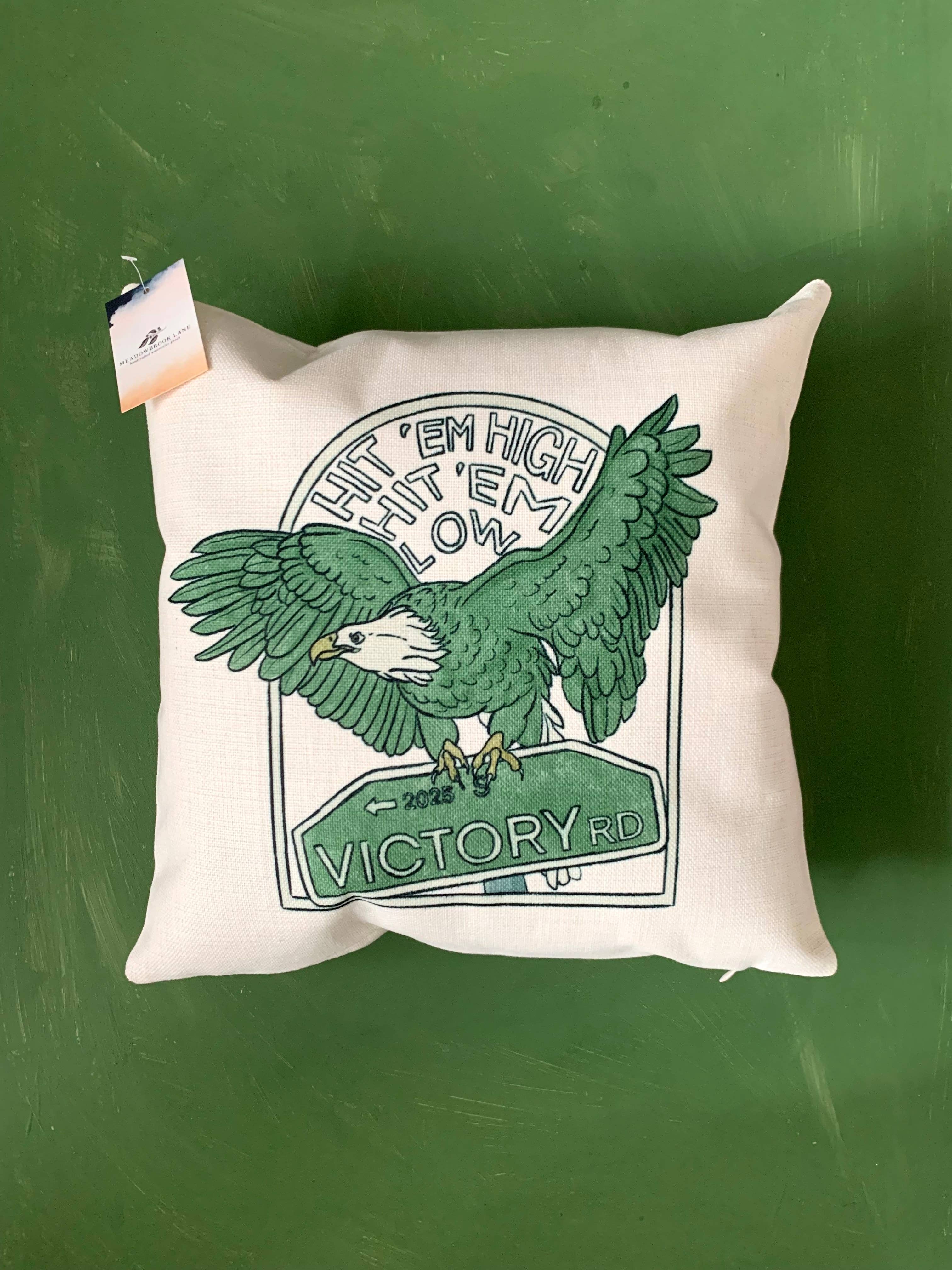 Meadowbrook Lane - Wholesale Throw Pillow Cover - Philly Hit em High Eagle Pillow Case2