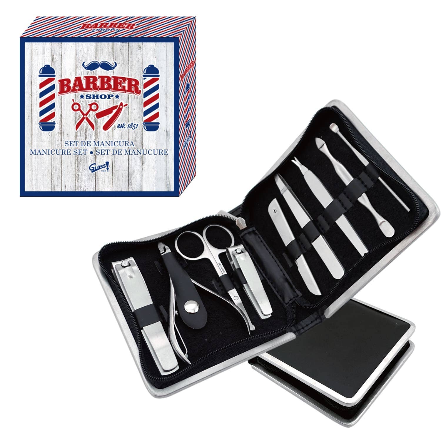 UBM - Wholesale Nailcare Set - Barber Shop - Men's Manicure Set0