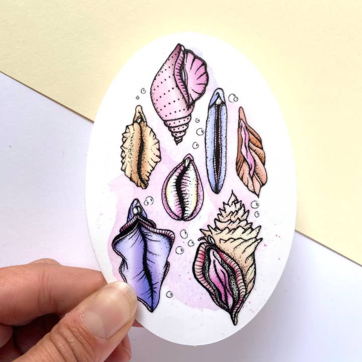 Stickers Waterproof Vinyl - SheShells for wholesale by Meli TheLover