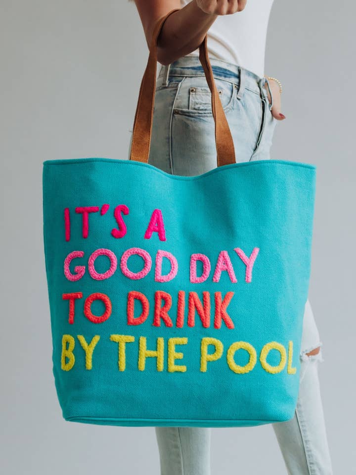 Bolso Azul para Bebidas junto a la Piscina para venta al por mayor de Panache Apparel Co.