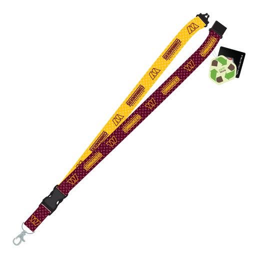 NFL Washington Commanders Sustainable Diamond Plate Lanyard for wholesale by Mojo Licensing