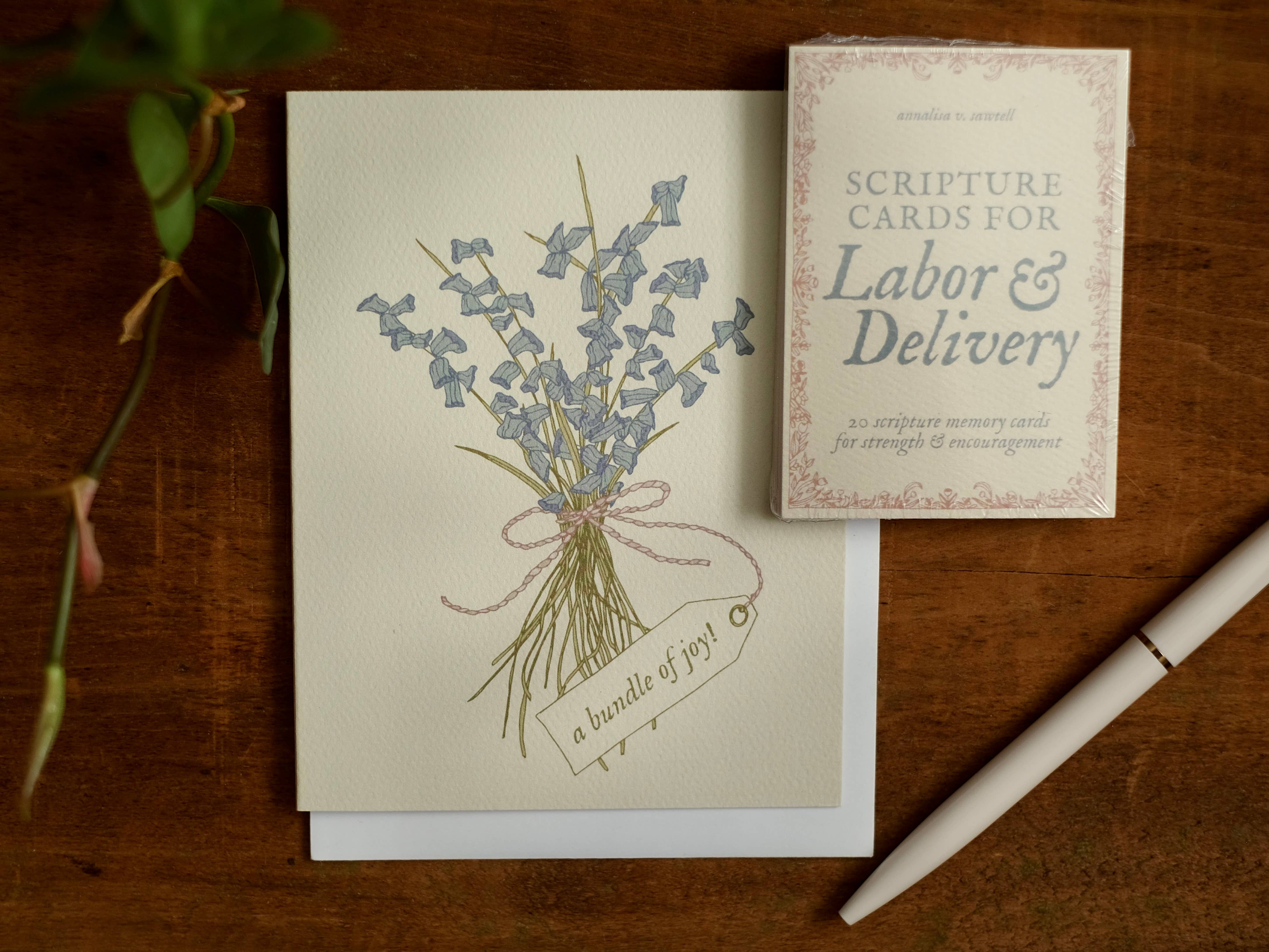 annalisa v. sawtell - Wholesale Stationery/Notecard Set - Scripture Cards for Labor & Delivery (Set of 20) | Christian2
