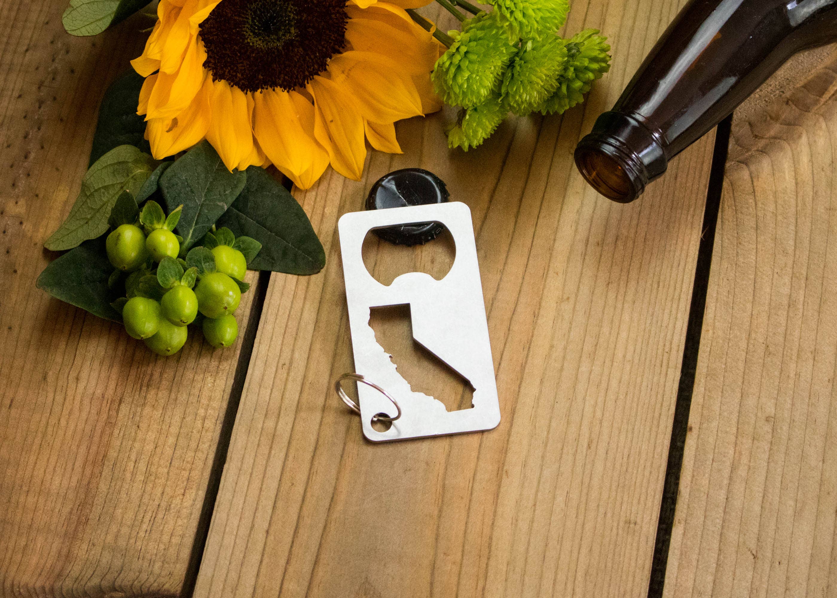 Iron Maid Art - Wholesale Bottle/Wine Opener - California State Stainless Steel Beer Bottle Opener Gift Bar1