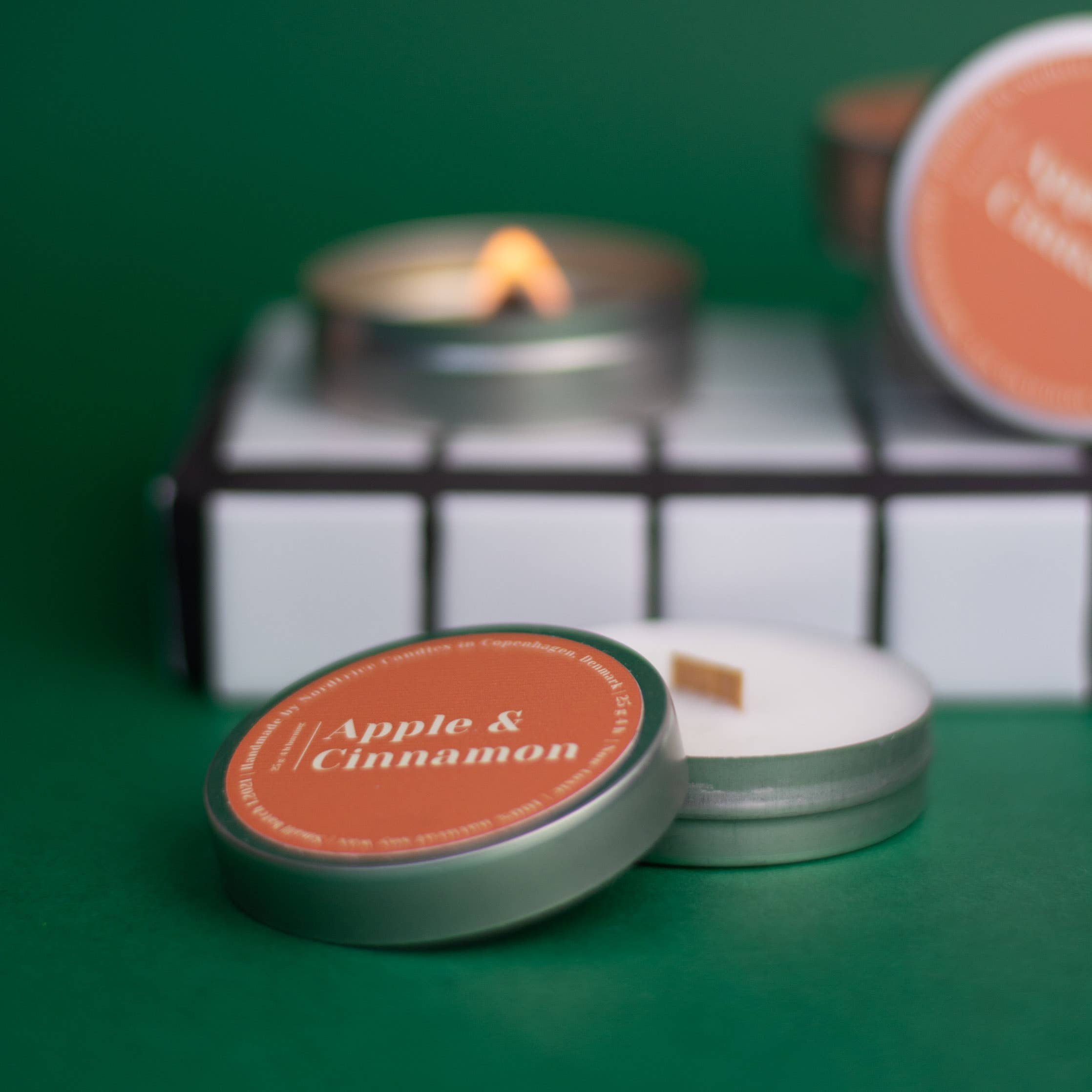 Nordtrice - Wholesale Travel Candles - Mini scented soy candles, Apple and Cinnamon1
