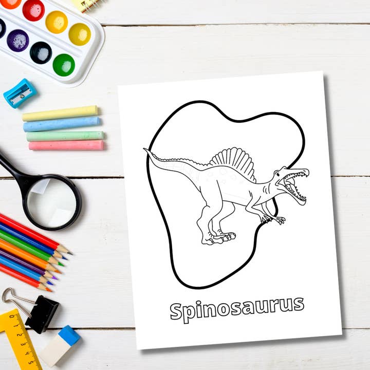 JLA Press - Wholesale Coloring Book - Kids & Baby - Dinosaurs Coloring Book: 23 Realistic Dinosaurs and Names3