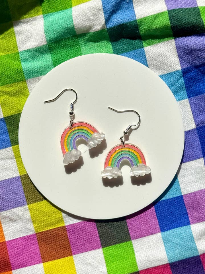 Pastelkleurige regenboogwolken voor wholesale door Gees Jewellery