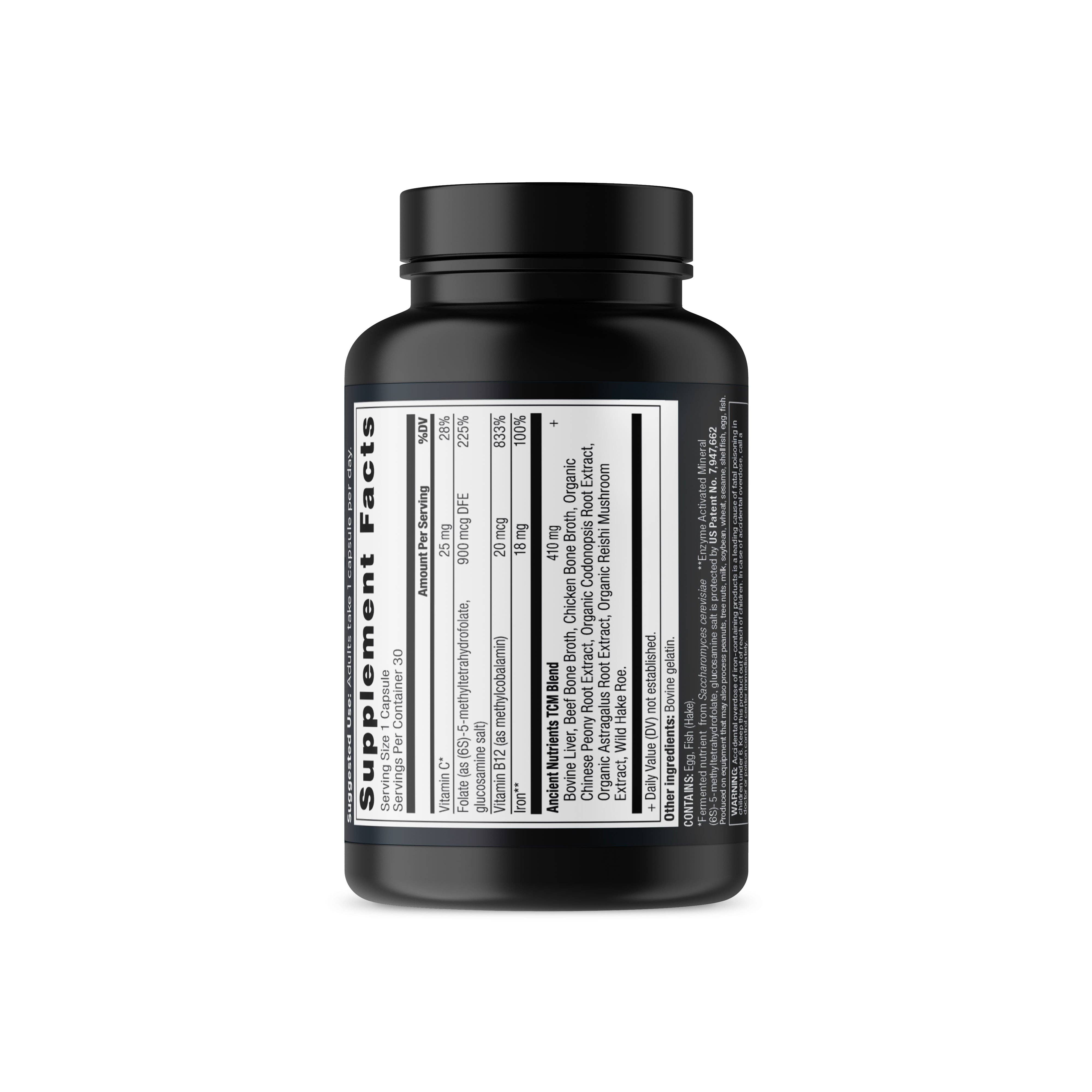 Black Ancient Nutrients - Iron - 30ct for wholesale on Faire5