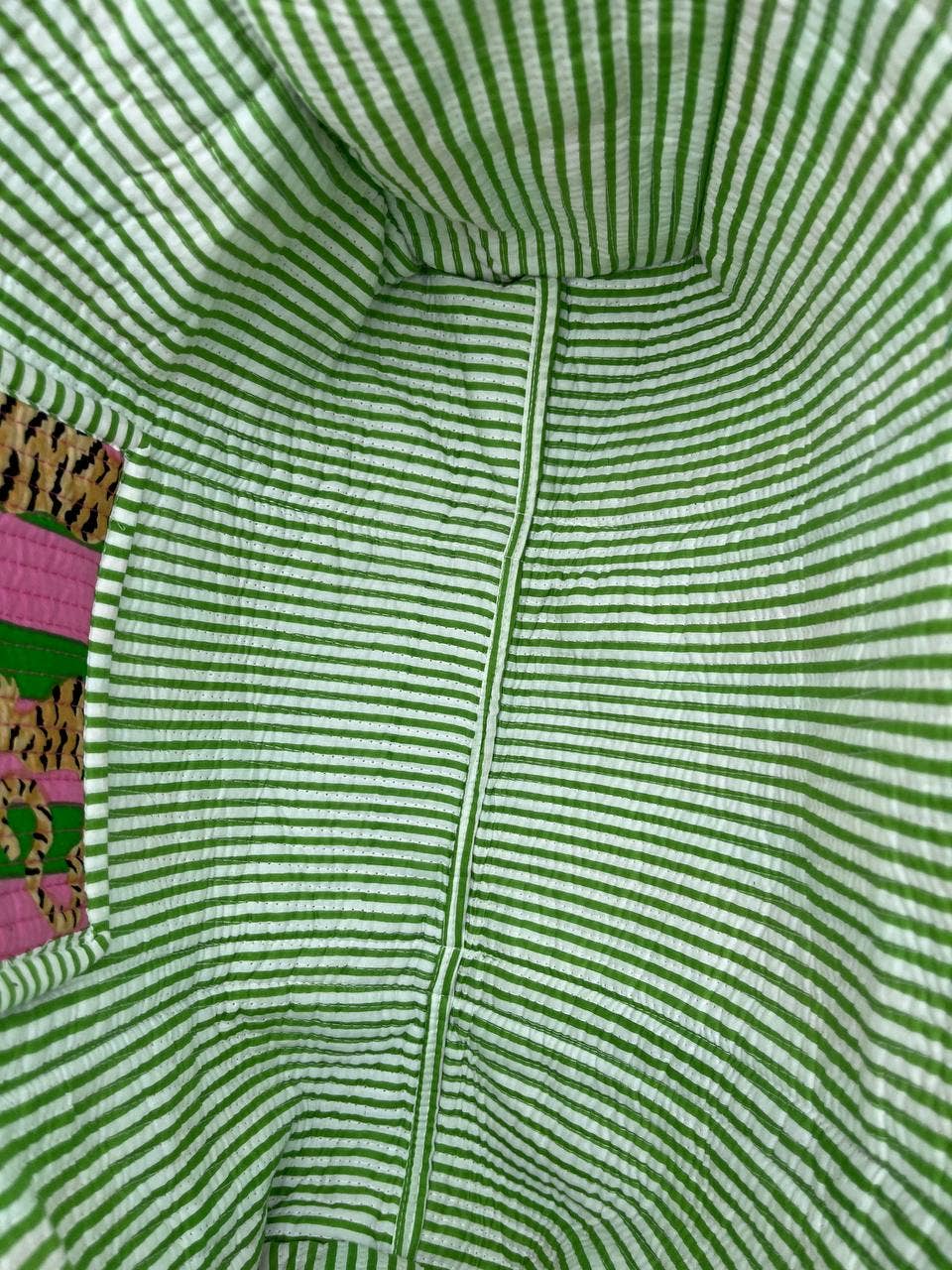 bhavnas boutique – Großhandel Lebensmittel-/Einkaufstasche – Baumwoll-Stepp-Jhola-Tasche mit Tiger-Motiv für Damen5